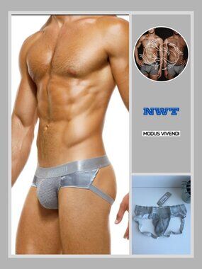 Modus Vivendi - Host Knitted Jockstrap - Silver (M)